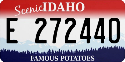 ID license plate E272440