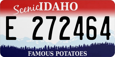 ID license plate E272464