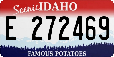 ID license plate E272469