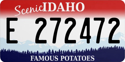 ID license plate E272472