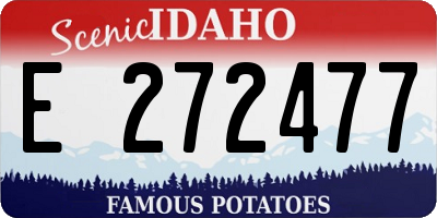 ID license plate E272477