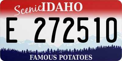 ID license plate E272510