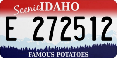 ID license plate E272512