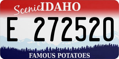 ID license plate E272520