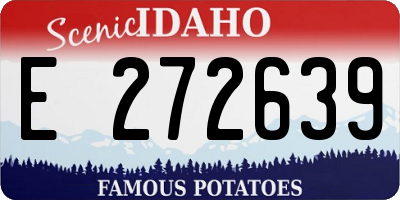 ID license plate E272639
