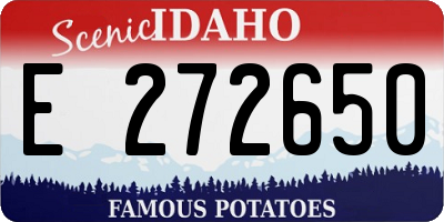 ID license plate E272650