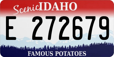 ID license plate E272679