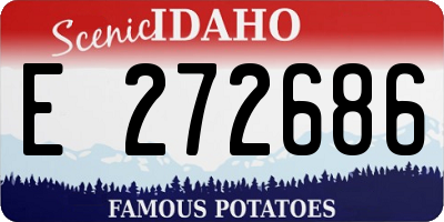ID license plate E272686