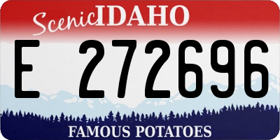 ID license plate E272696