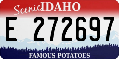 ID license plate E272697