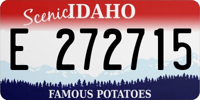 ID license plate E272715
