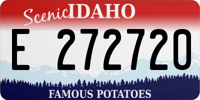 ID license plate E272720