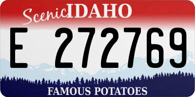 ID license plate E272769