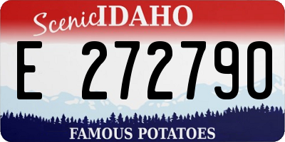 ID license plate E272790