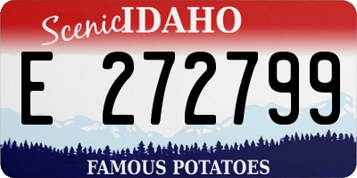 ID license plate E272799