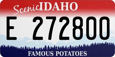 ID license plate E272800