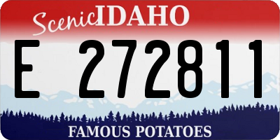 ID license plate E272811