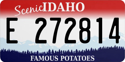 ID license plate E272814
