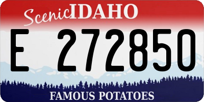 ID license plate E272850