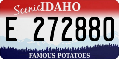 ID license plate E272880