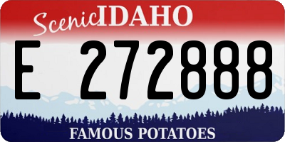 ID license plate E272888