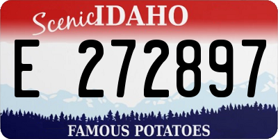 ID license plate E272897