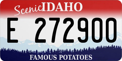 ID license plate E272900