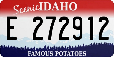 ID license plate E272912