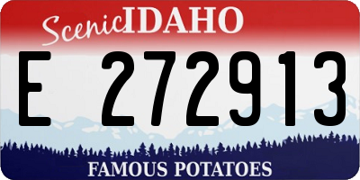 ID license plate E272913
