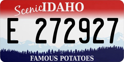 ID license plate E272927