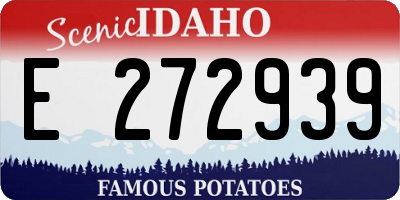 ID license plate E272939