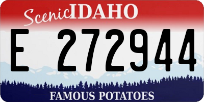 ID license plate E272944