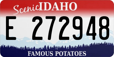 ID license plate E272948