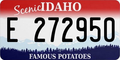 ID license plate E272950