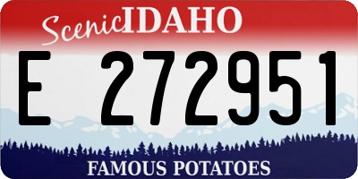 ID license plate E272951