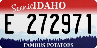 ID license plate E272971