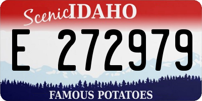 ID license plate E272979