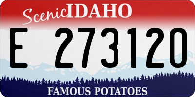 ID license plate E273120