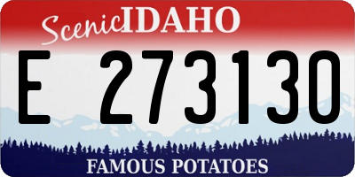 ID license plate E273130