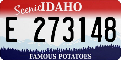 ID license plate E273148