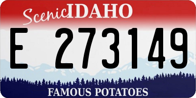 ID license plate E273149