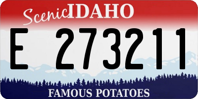 ID license plate E273211