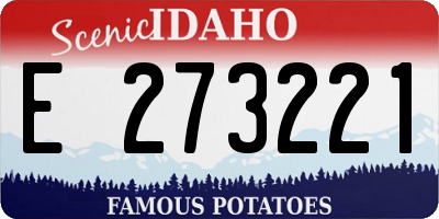 ID license plate E273221