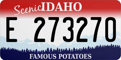 ID license plate E273270
