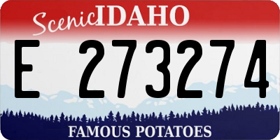 ID license plate E273274