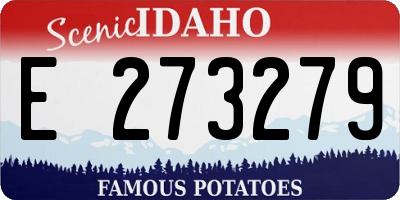 ID license plate E273279