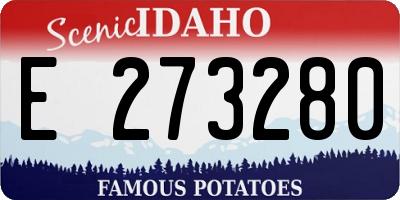 ID license plate E273280