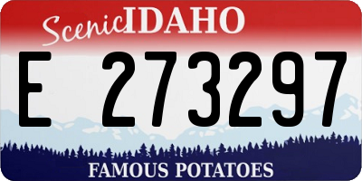 ID license plate E273297