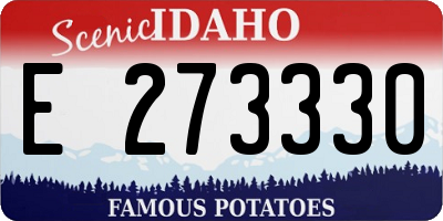 ID license plate E273330
