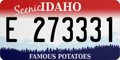 ID license plate E273331